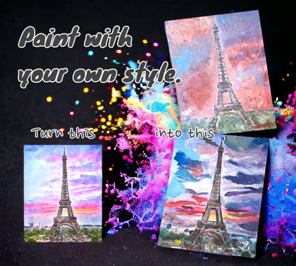 Professionally Designed PaintOverMe Canvas Painting Kit