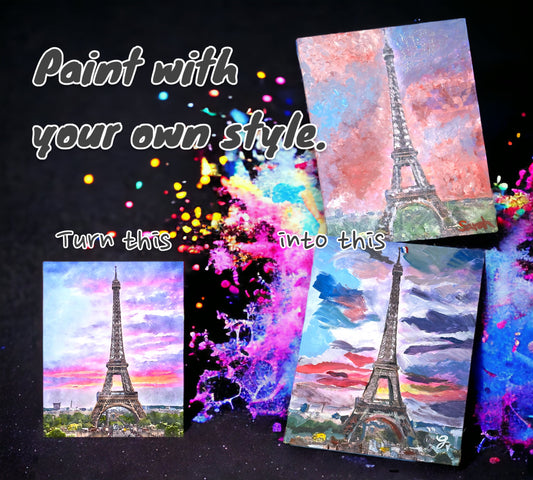 Professionally Designed PaintOverMe Canvas Painting Kit